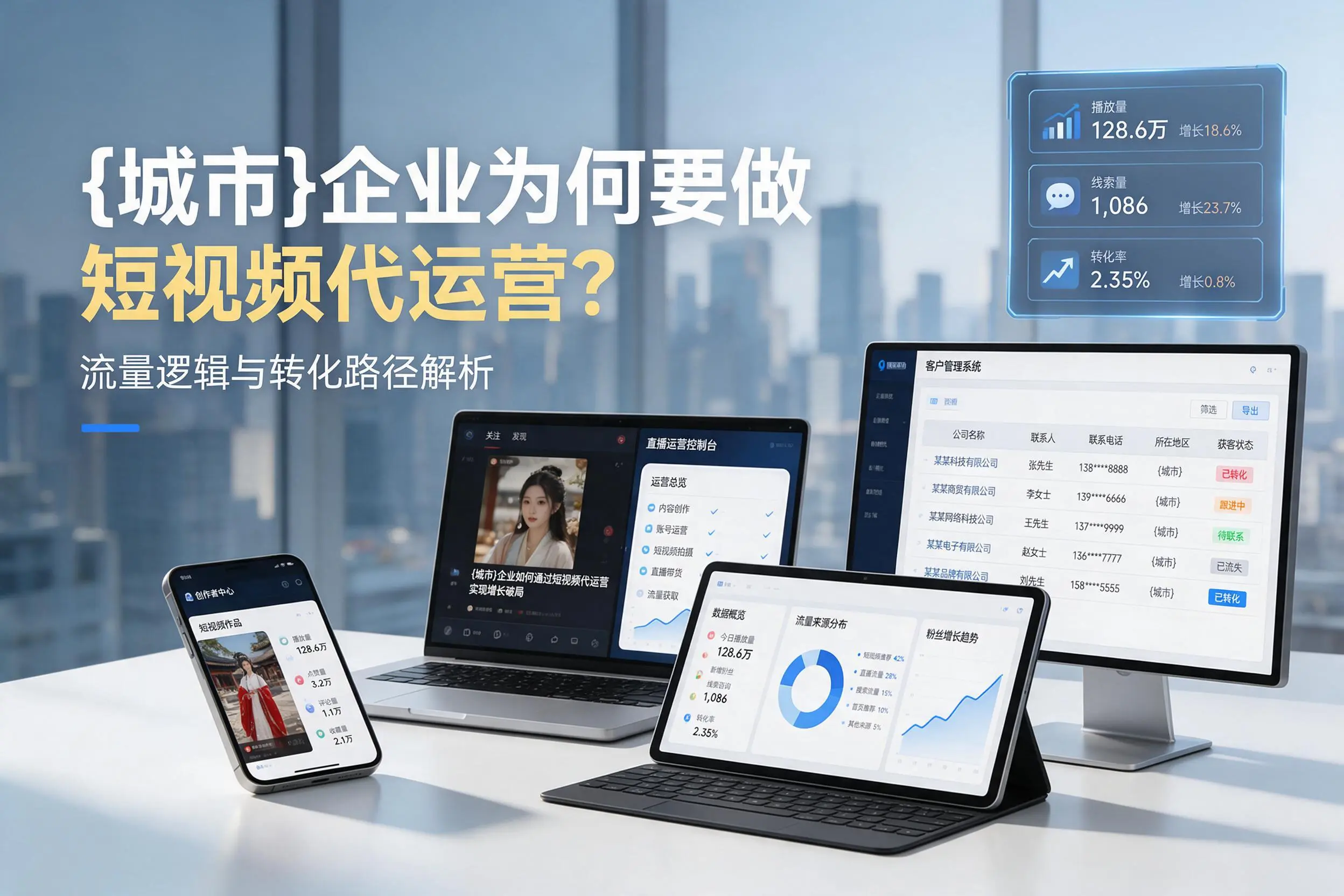 滨州企业为何要做短视频代运营？流量逻辑与转化路径解析