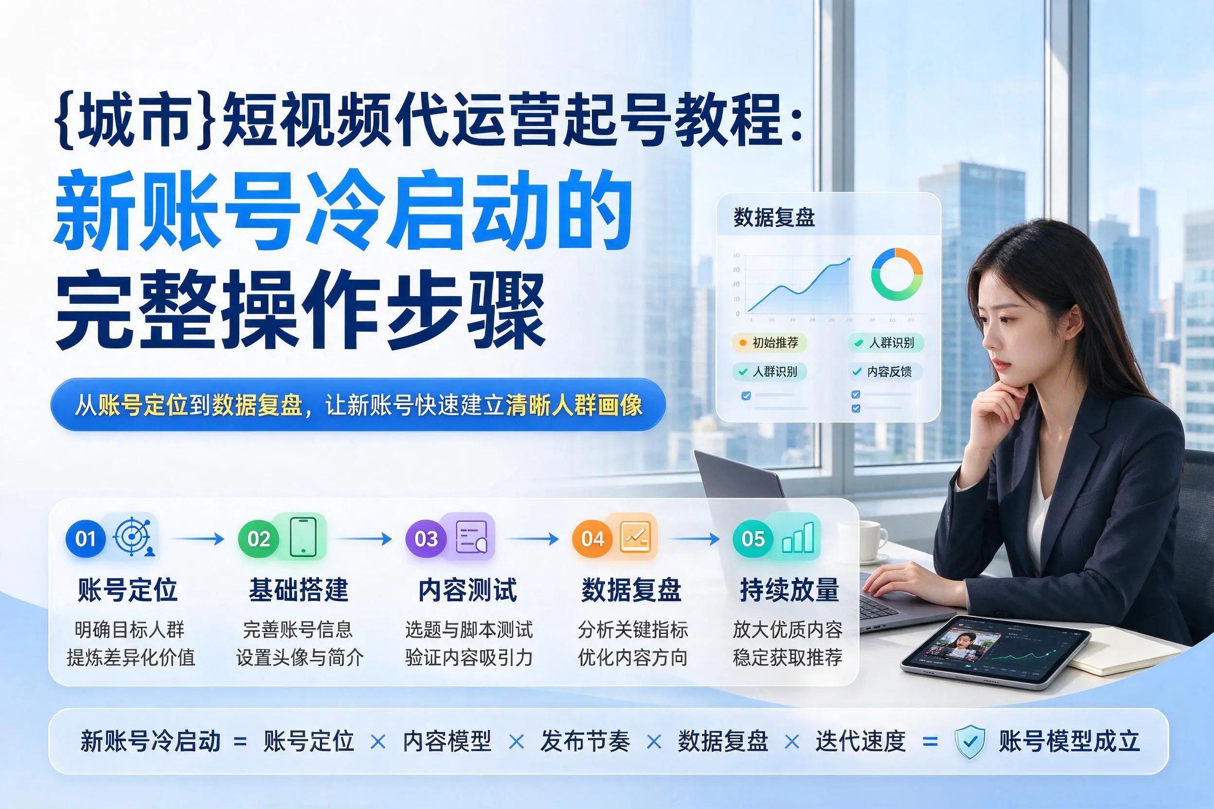 滨州短视频代运营起号教程：新账号冷启动的完整操作步骤