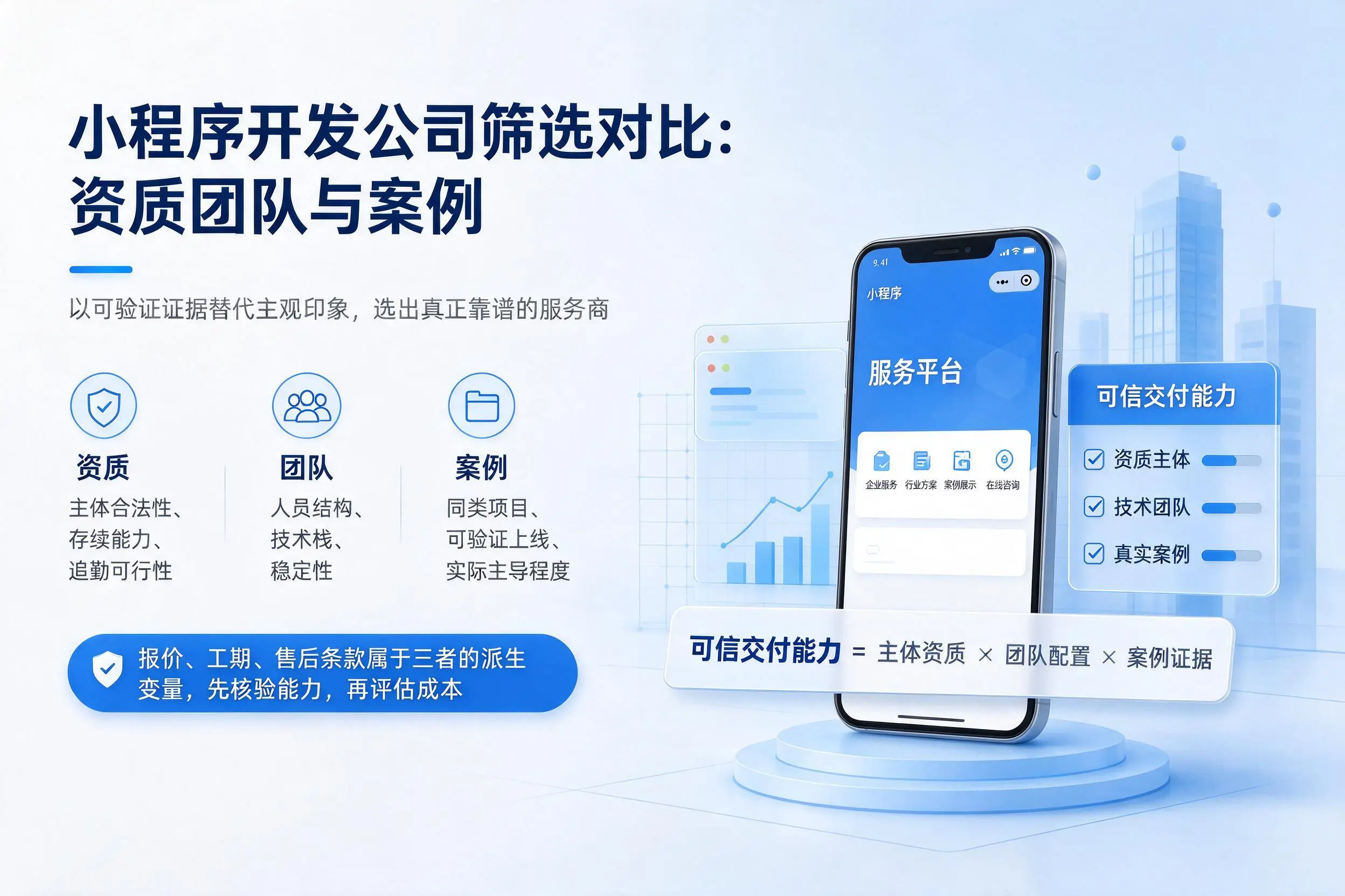 滨州小程序开发公司筛选对比：资质团队与案例