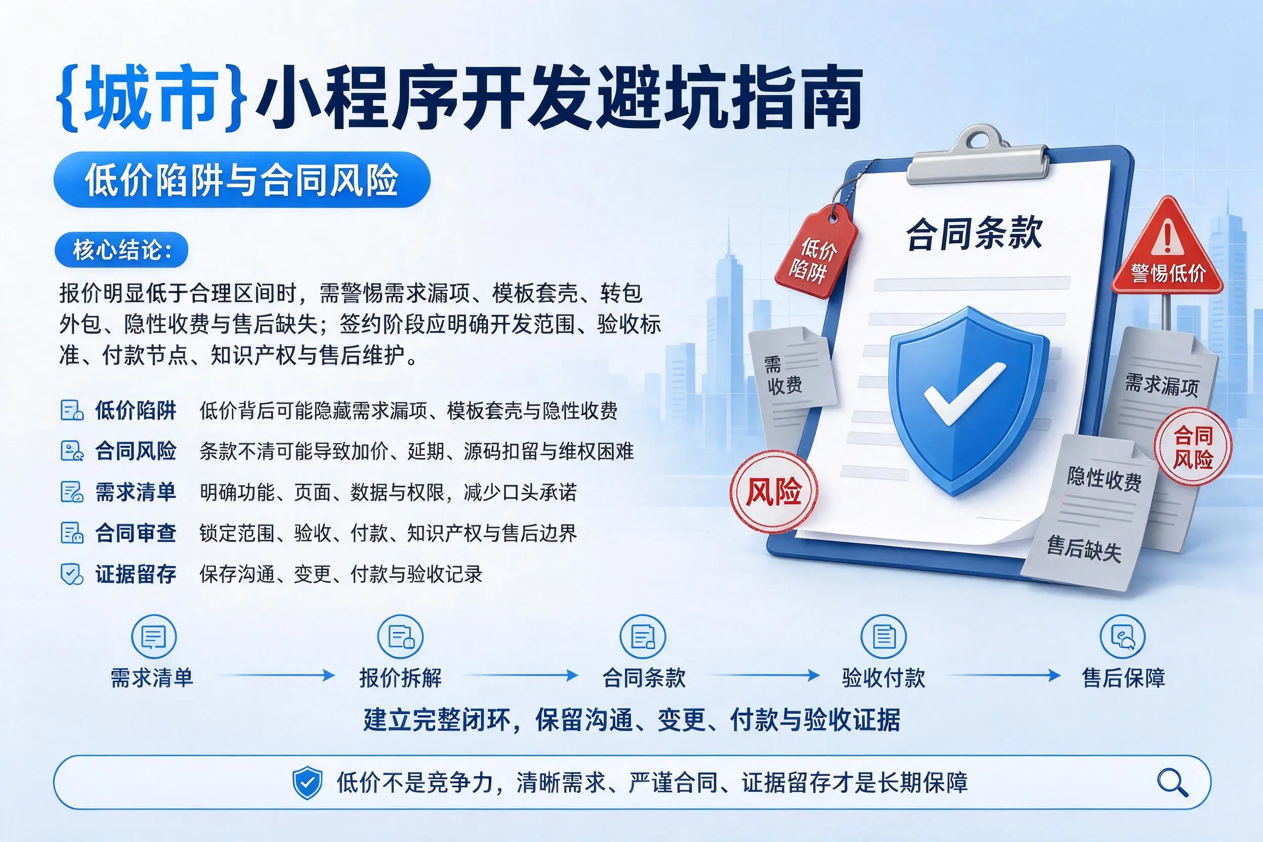 滨州小程序开发避坑指南：低价陷阱与合同风险