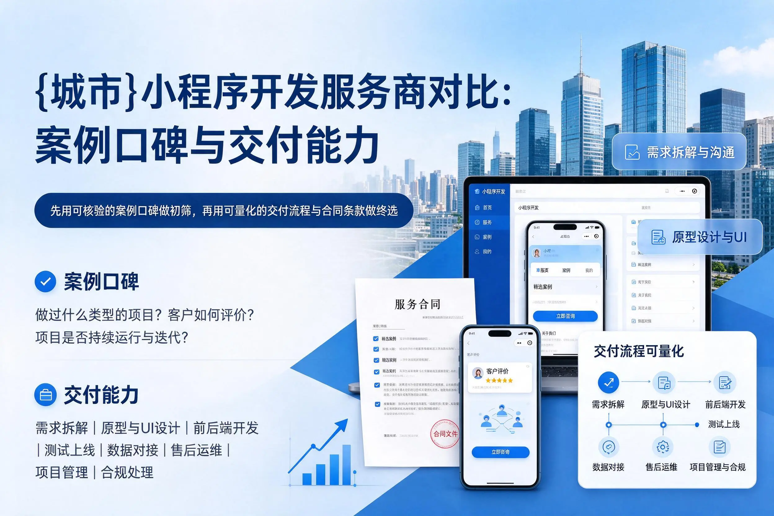 滨州小程序开发服务商对比：案例口碑与交付能力