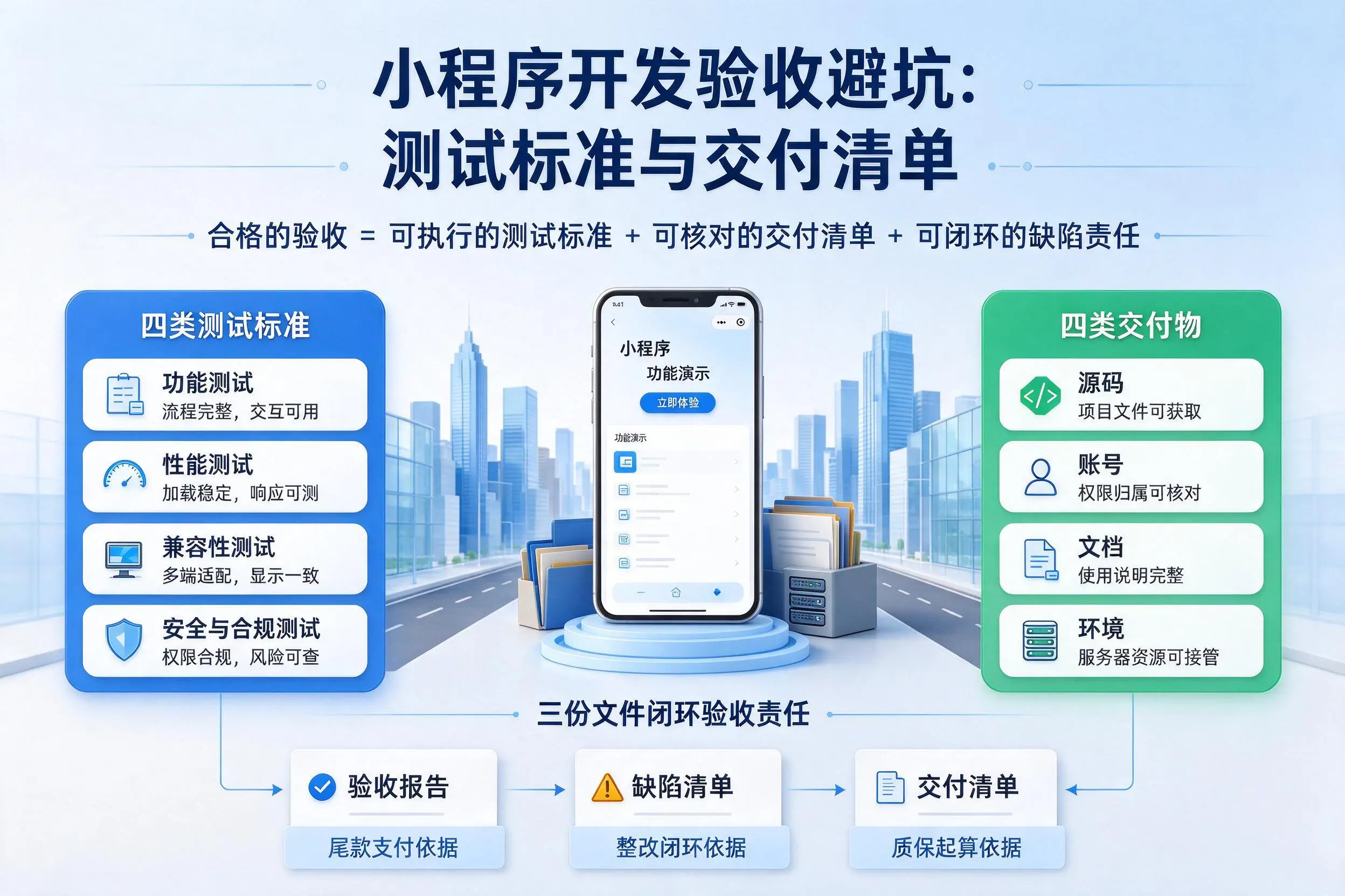滨州小程序开发验收避坑：测试标准与交付清单