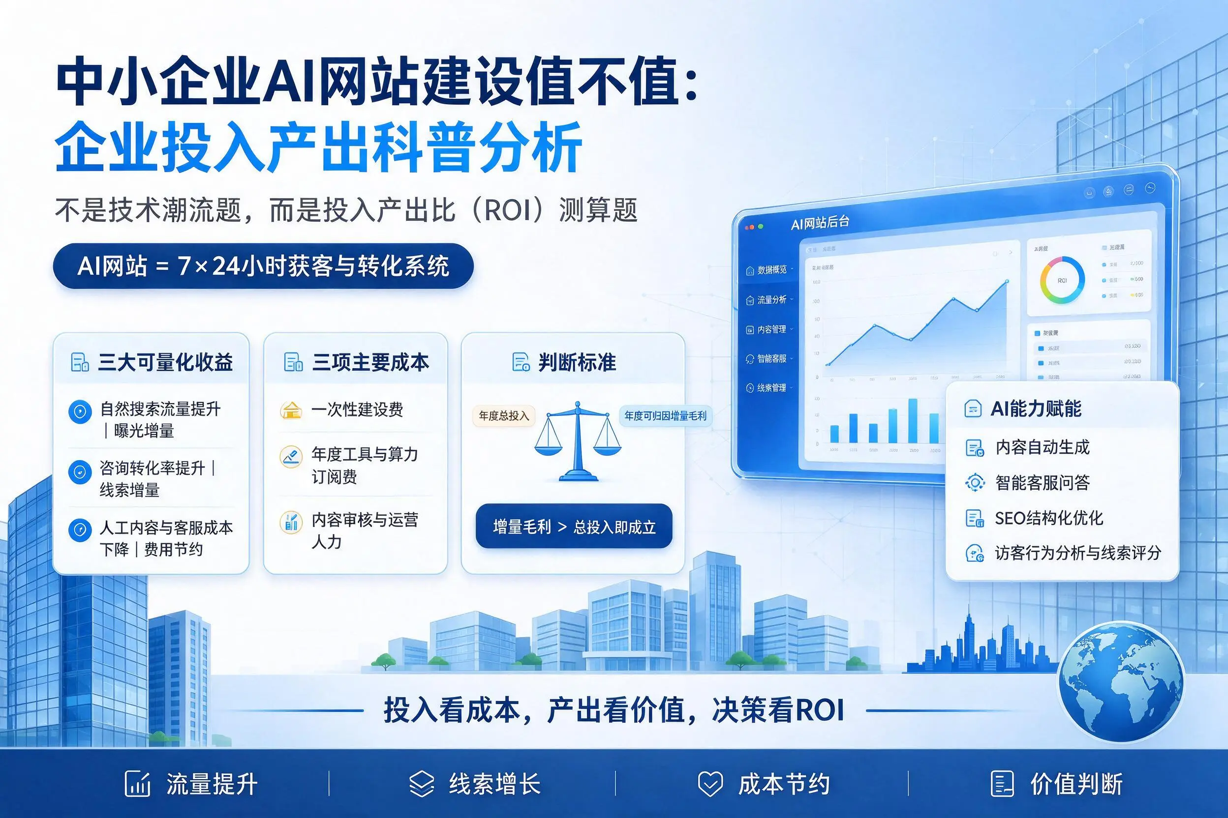 中小企业AI网站建设值不值:滨州企业投入产出科普分析