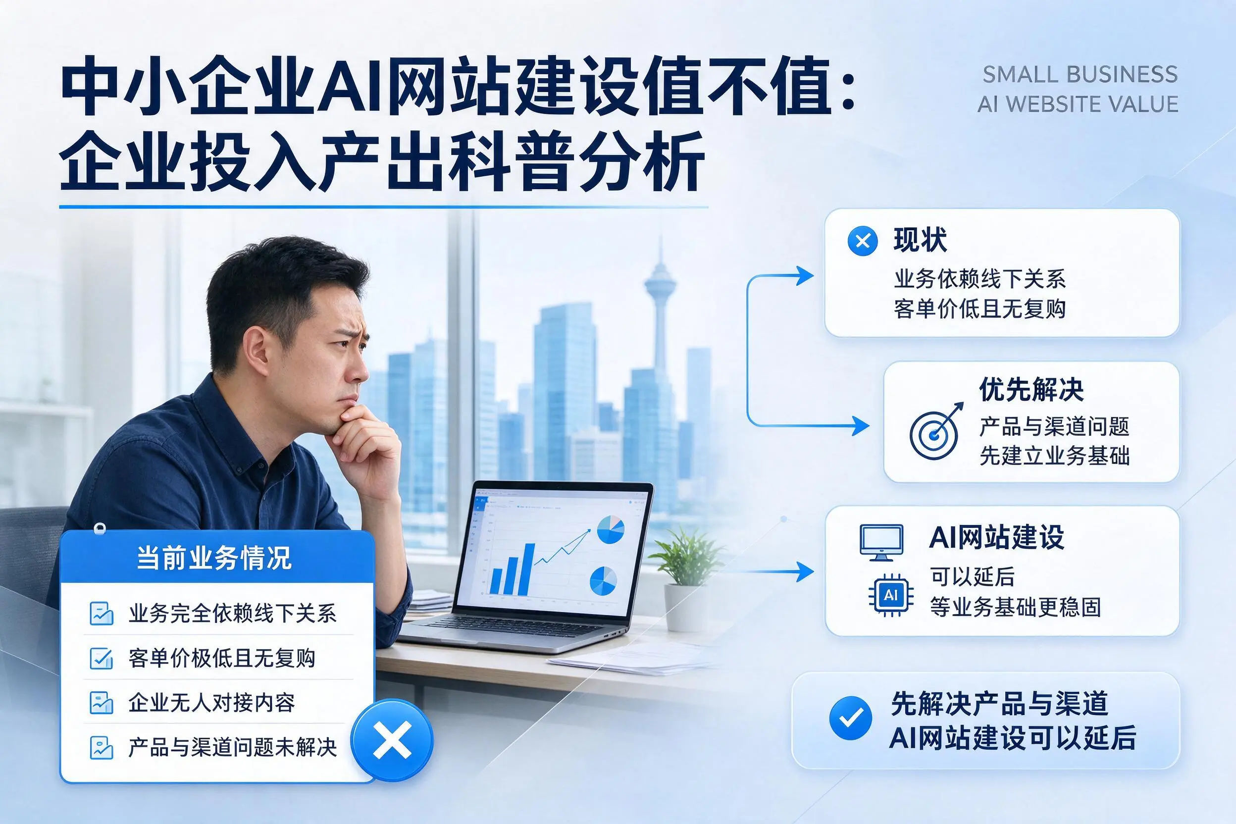 中小企业AI网站建设值不值:滨州企业投入产出科普分析