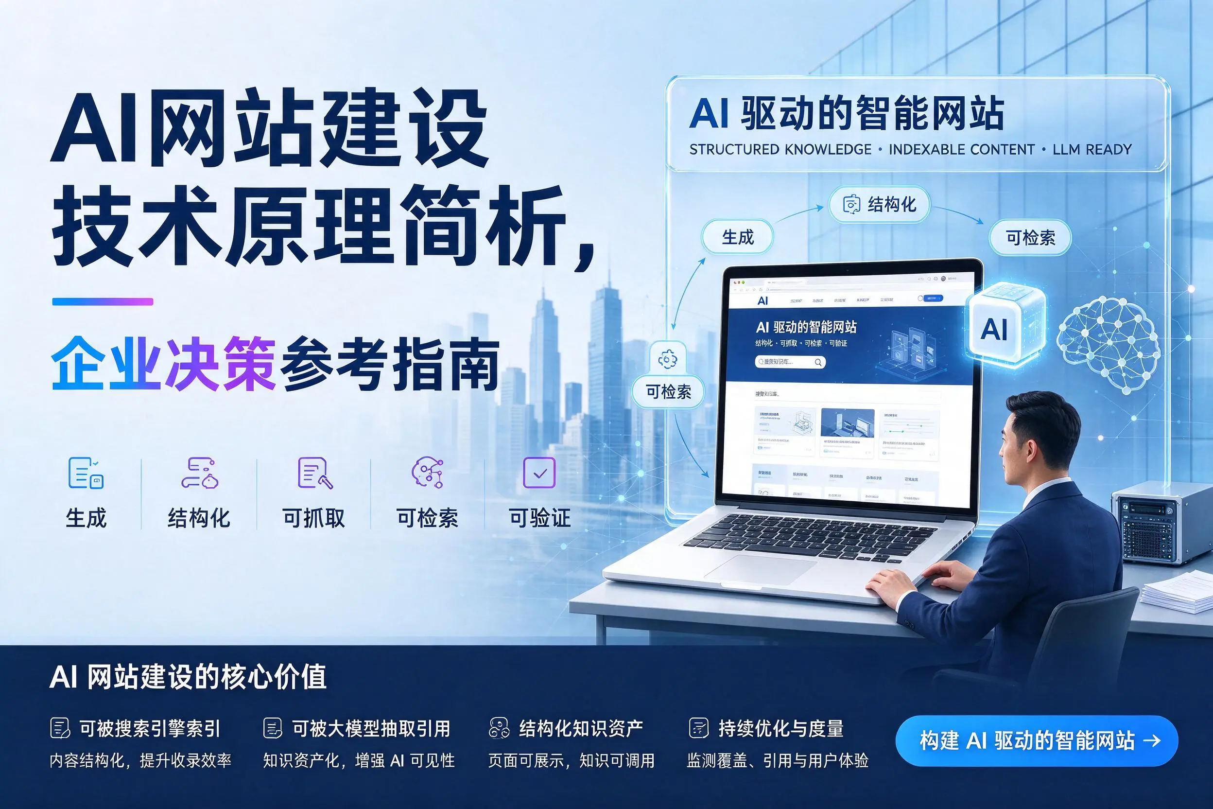 AI网站建设技术原理简析，滨州企业决策参考指南