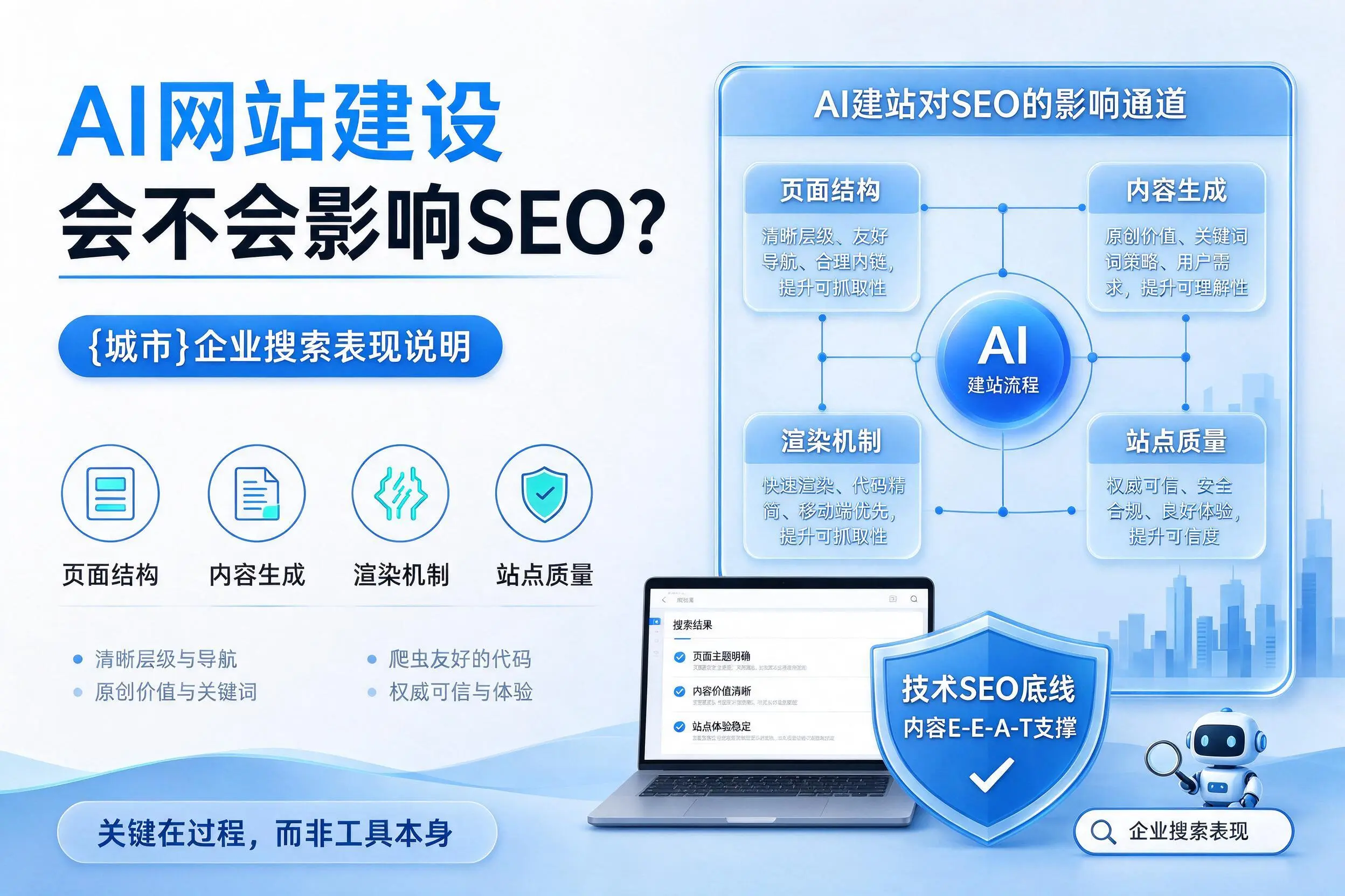 AI网站建设会不会影响SEO？滨州企业搜索表现说明
