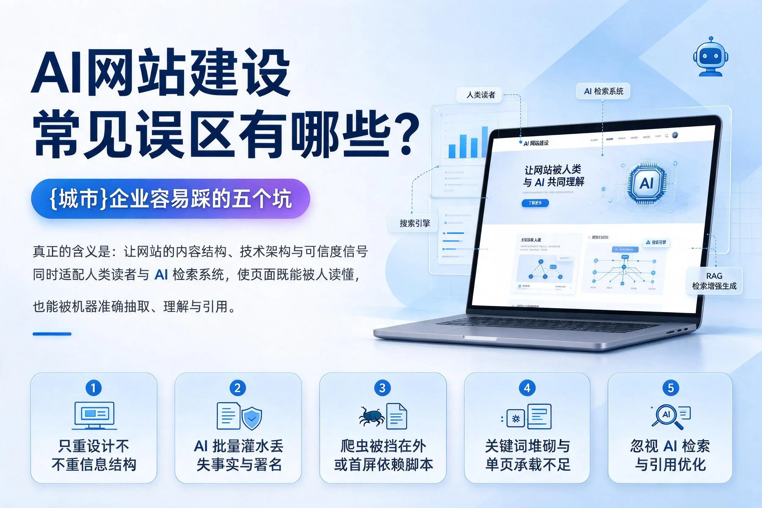 AI网站建设常见误区有哪些？滨州企业容易踩的五个坑