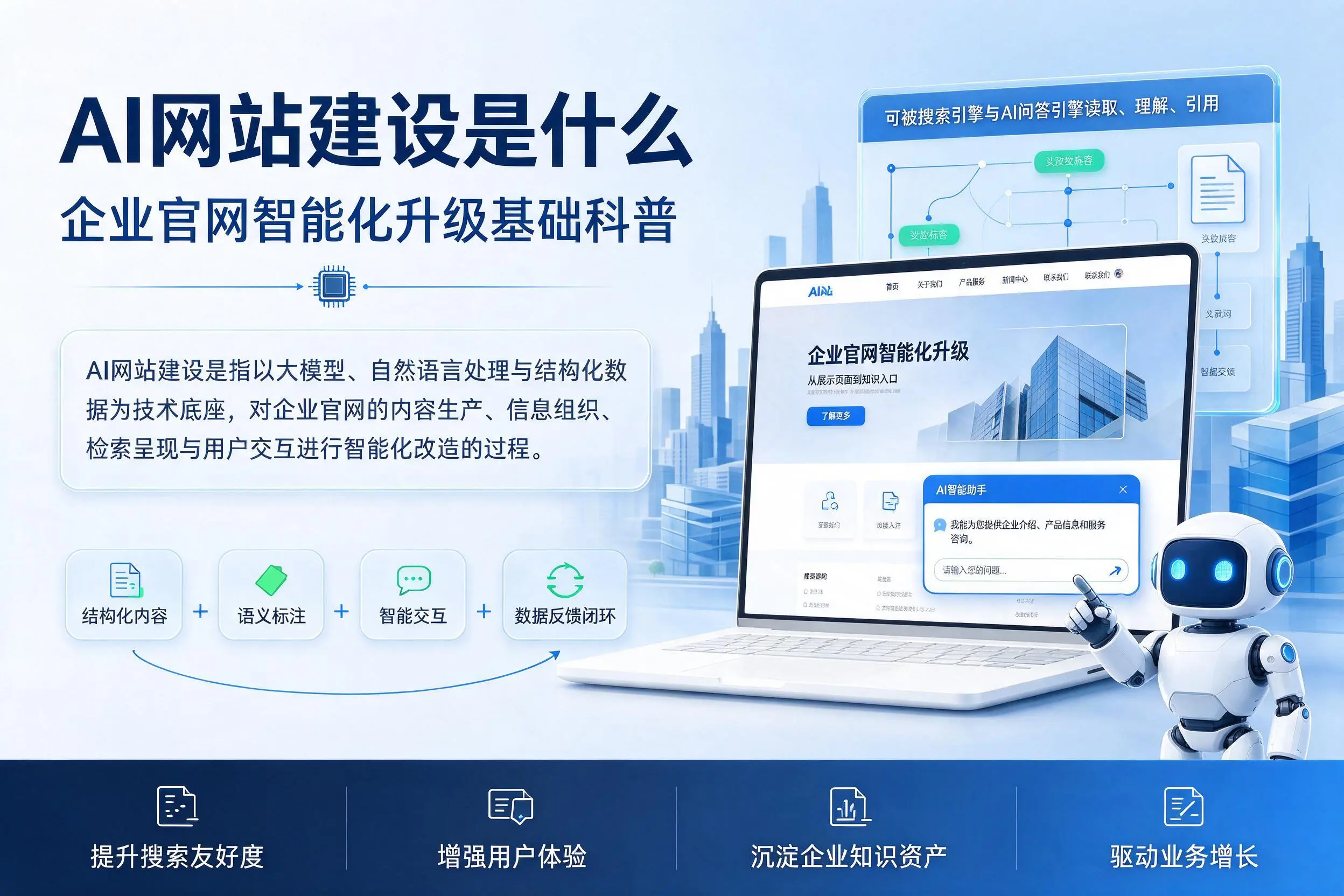 AI网站建设是什么：滨州企业官网智能化升级基础科普
