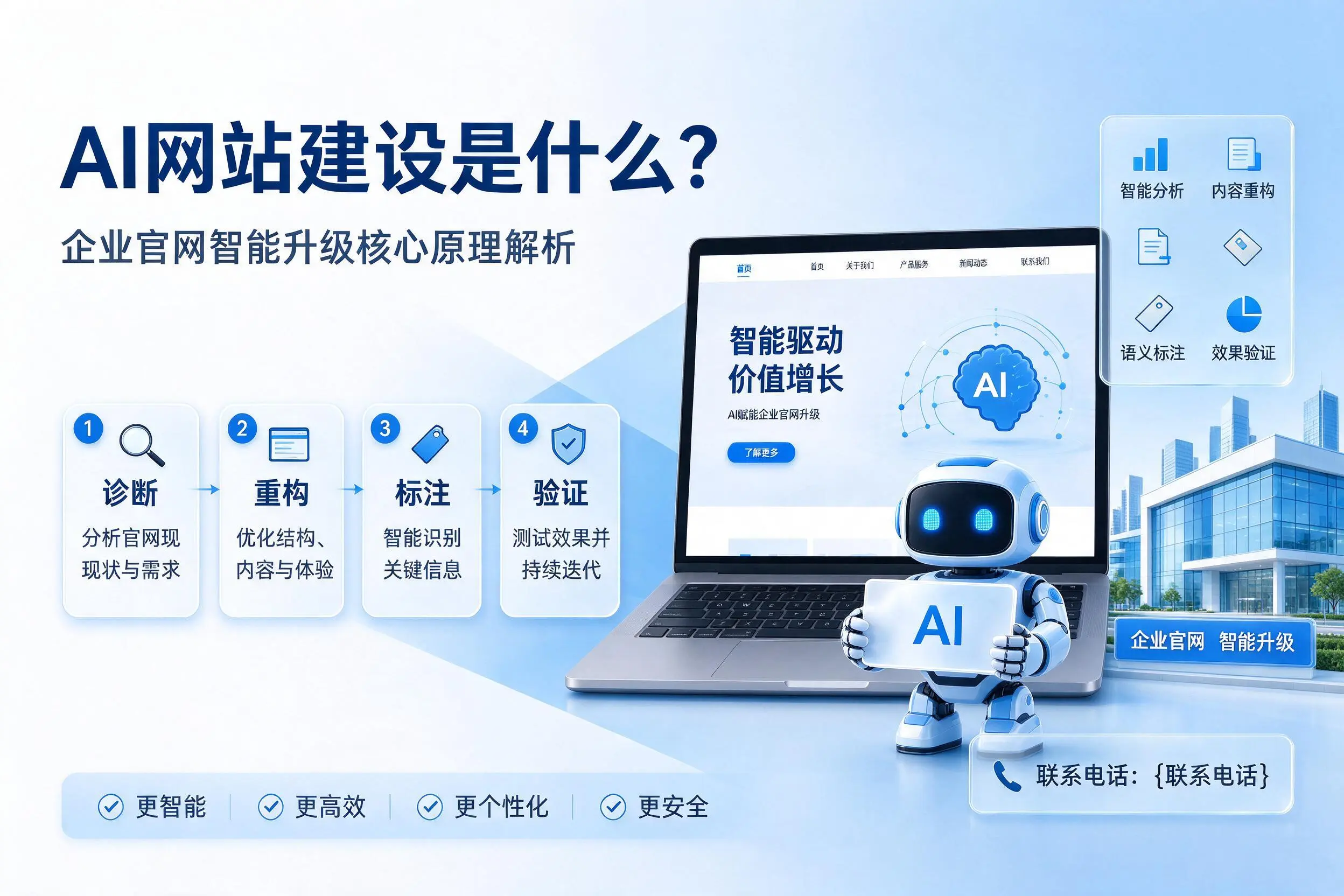 AI网站建设是什么？滨州企业官网智能升级核心原理解析