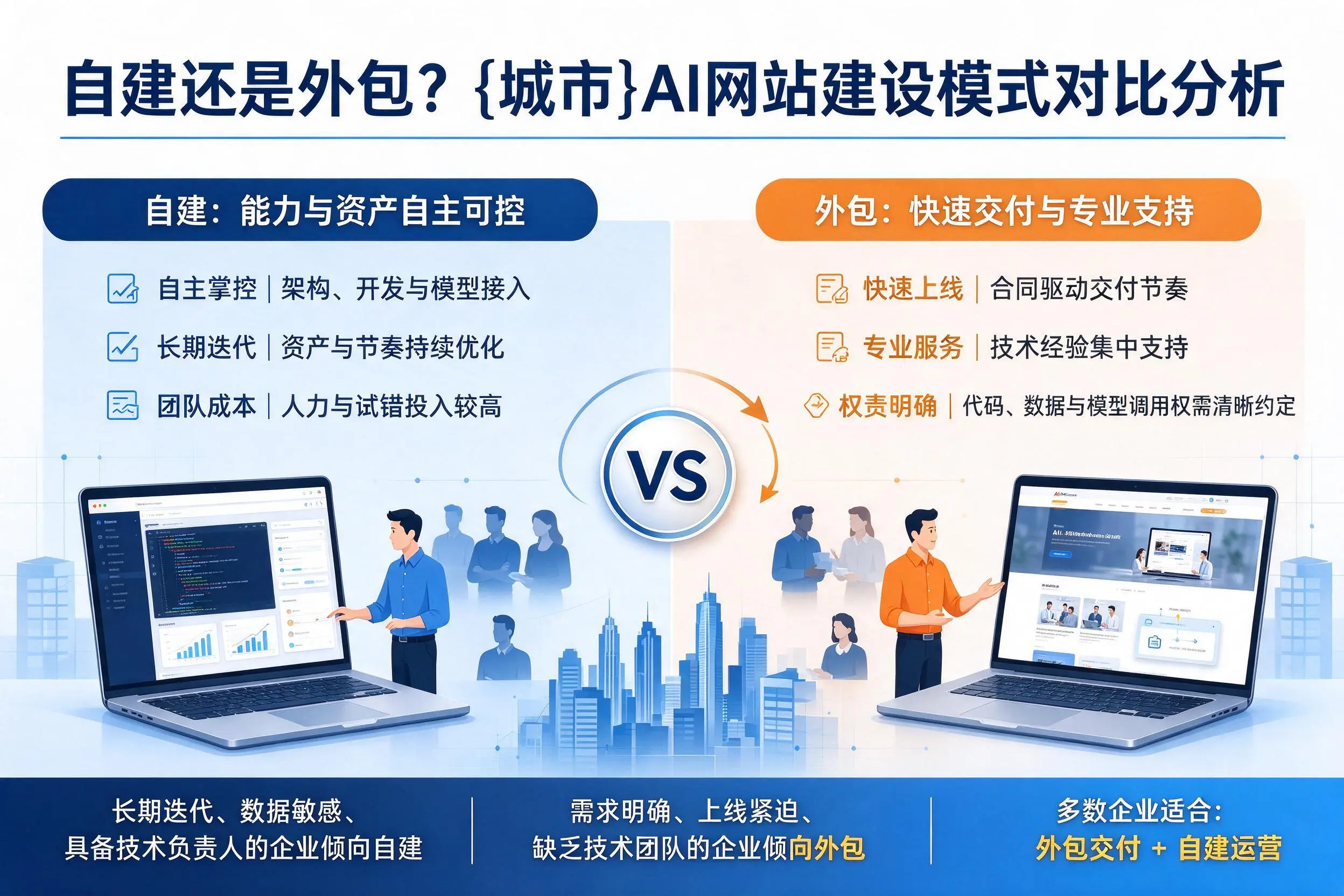 自建还是外包？滨州AI网站建设模式对比分析
