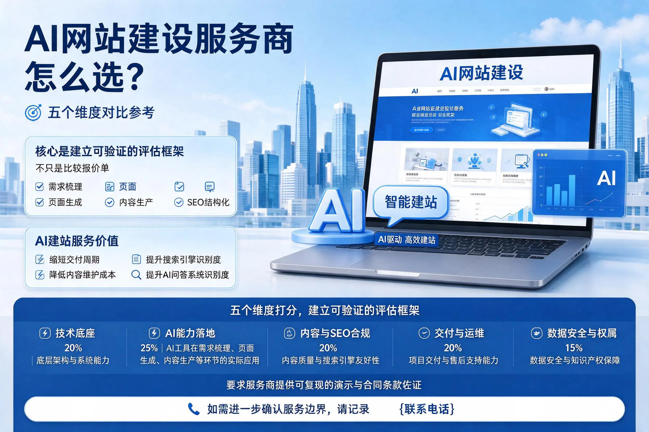 滨州AI网站建设服务商怎么选？五个维度对比参考