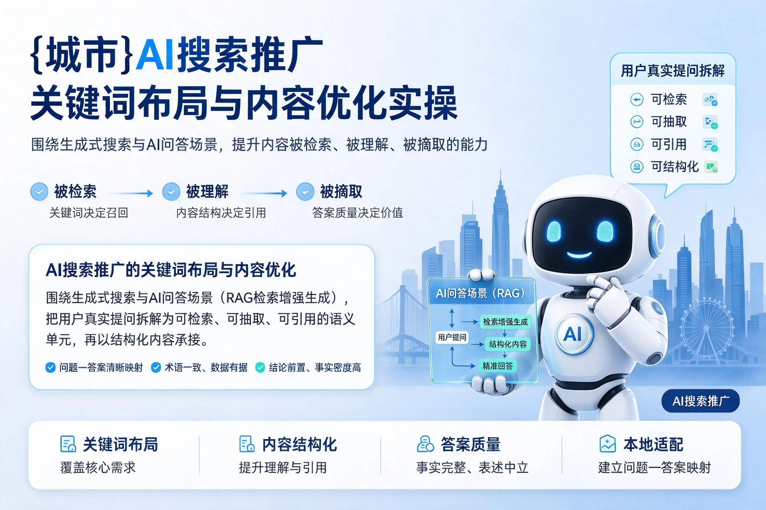 滨州AI搜索推广关键词布局与内容优化实操
