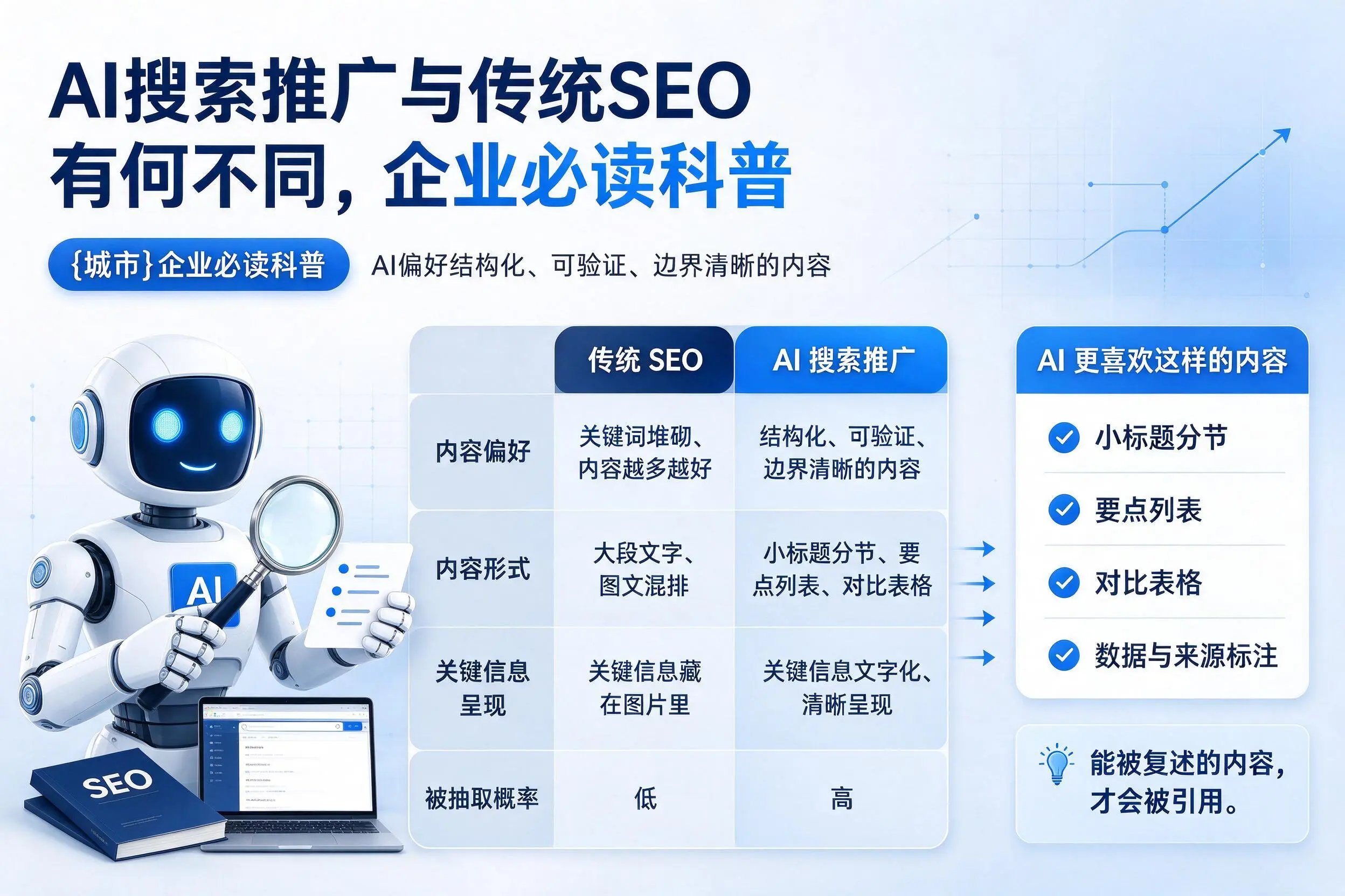 AI搜索推广与传统SEO有何不同,滨州企业必读科普